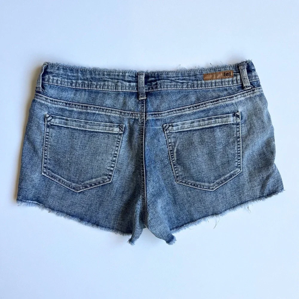 Y2K LEI Ashley Low Rise Mini Shorts